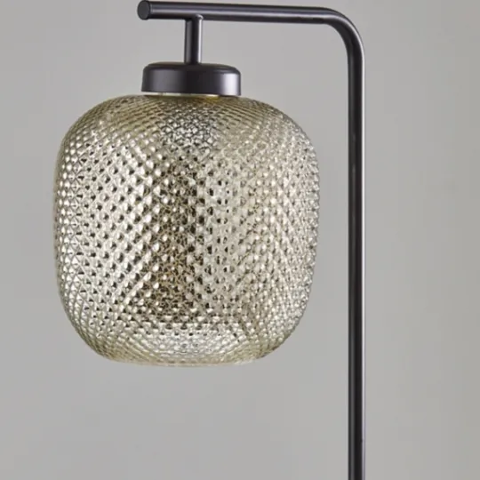 Kirkland's Home Dark Bronze And Mercury Glass Floor Lamp- Floor Lamps