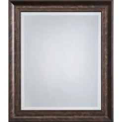 Kirkland's Home Dark Bronze Rectangular Frame Wall Mirror- Decorative Mirrors