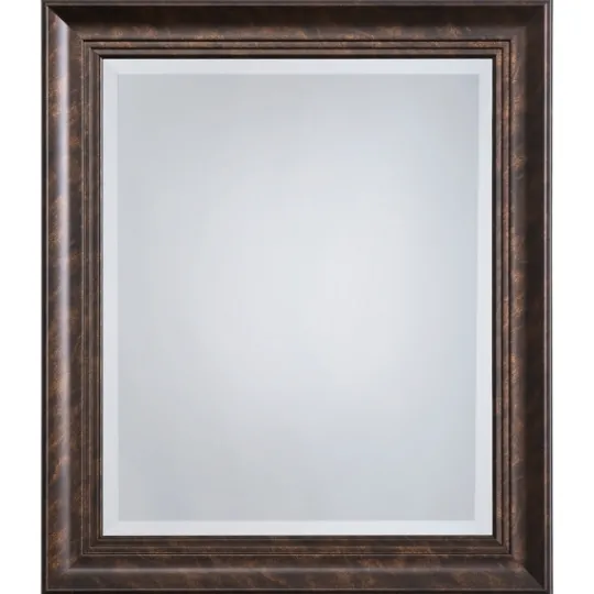 Kirkland's Home Dark Bronze Rectangular Frame Wall Mirror- Decorative Mirrors