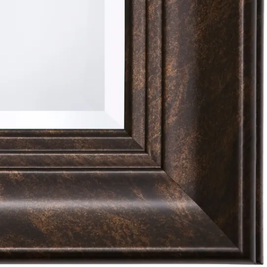 Kirkland's Home Dark Bronze Rectangular Frame Wall Mirror- Decorative Mirrors