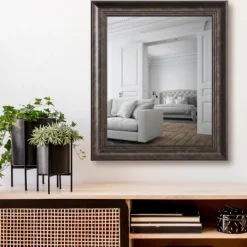 Kirkland's Home Dark Bronze Rectangular Frame Wall Mirror- Decorative Mirrors