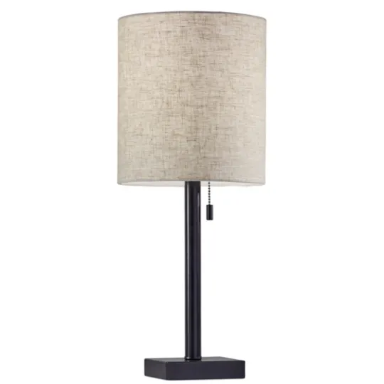 Kirkland's Home Dark Bronze Square Base Table Lamp- Table Lamps