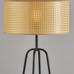 Kirkland's Home Dark Bronze Webbed Shade Floor Lamp- Floor Lamps