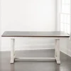 Kirkland's Home Dark Brown And Ivory Jackson Dining Table- Dining Tables