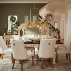 Kirkland's Home Dark Brown And Ivory Jackson Dining Table- Dining Tables