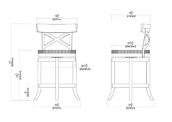 Kirkland's Home Dark Brown Wood And Seagrass Swivel Counter Stool- Bar Stools & Counter Height Stools