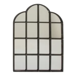 Kirkland's Home Dark Crown Frame Windowpane Mirror- Decorative Mirrors
