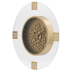 Kirkland's Home Dark Gold Exposed Gearwork Wall Clock- Clocks