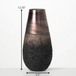 Kirkland's Home Dark Iridescent Glass Vase, 12 In.- Vases