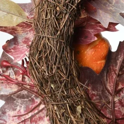 Kirkland's Home Dark Ivy And Oak Foliage With Pumpkins Wreath- Wreaths