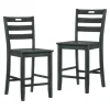 Kirkland's Home Dark Ladder Counter Stools, Set Of 2- Bar Stools & Counter Height Stools