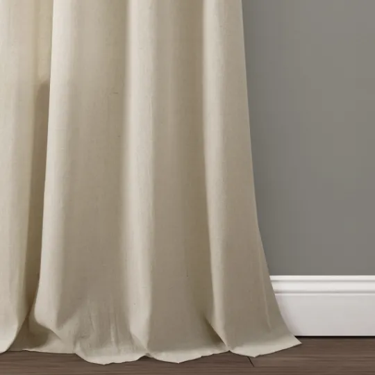 Kirkland's Home Dark Linen Lace Curtain Panel Set, 84 In.- Curtains & Drapes