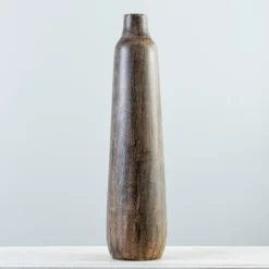 Kirkland's Home Dark Mango Wood Vase, 23 In.- Vases