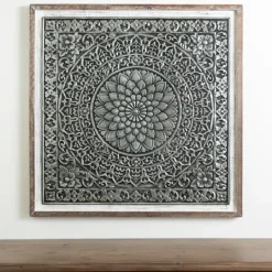Kirkland's Home Dark Medallion Wood And Metal Wall Plaque- Wall Plaques