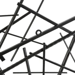 Kirkland's Home Dark Metal Abstract Scattered Wall Sculpture- Wall Plaques