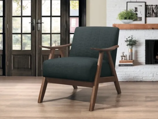 Kirkland's Home Dark Mid-Century Hazel Frame Accent Chair- Accent Chairs