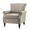 Kirkland's Home Dark Miriam Nailhead Trim Armchair- Accent Chairs