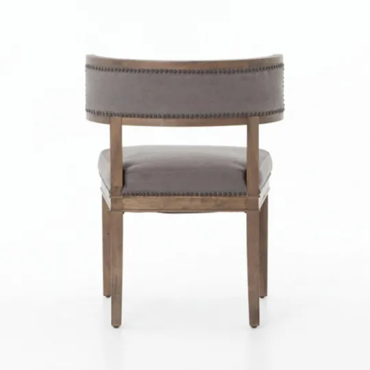 Kirkland's Home Dark Moon Canvas Upholstered Dining Chair- Dining Chairs