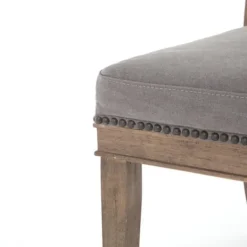 Kirkland's Home Dark Moon Canvas Upholstered Dining Chair- Dining Chairs