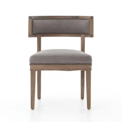 Kirkland's Home Dark Moon Canvas Upholstered Dining Chair- Dining Chairs