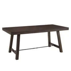 Kirkland's Home Dark Oak Wood Rustic Dining Table- Dining Tables