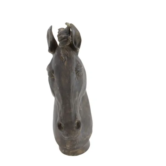 Kirkland's Home Dark Polystone Horse Head Statue- Statues & Figurines