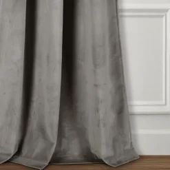Kirkland's Home Dark Prima Velvet Curtain Panel Set, 108 In.- Curtains & Drapes