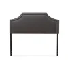 Kirkland's Home Dark Scalloped Corner Queen Headboard- Beds & Headboards