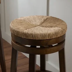 Kirkland's Home Dark Seagrass Swivel Bar Stool- Bar Stools & Counter Height Stools