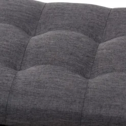 Kirkland's Home Dark Tufted Contemporary Storage Bench- Entryway Furniture