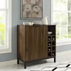 Kirkland's Home Dark Walnut Bar Cabinet With Wine Storage- Cabinets & Sideboards