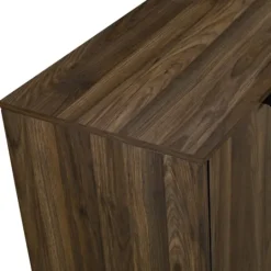 Kirkland's Home Dark Walnut Bar Cabinet With Wine Storage- Cabinets & Sideboards