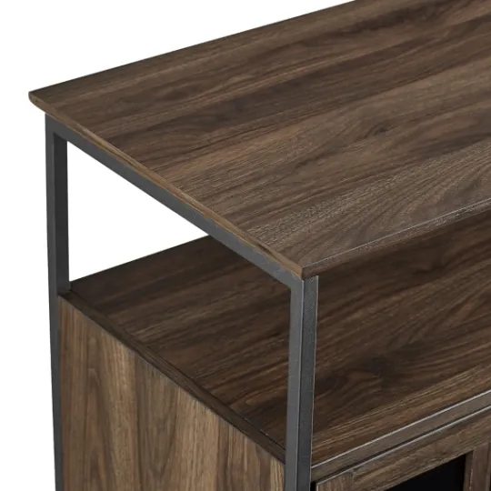 Kirkland's Home Dark Walnut 3-Door Industrial Sideboard And Buffet- Cabinets & Sideboards