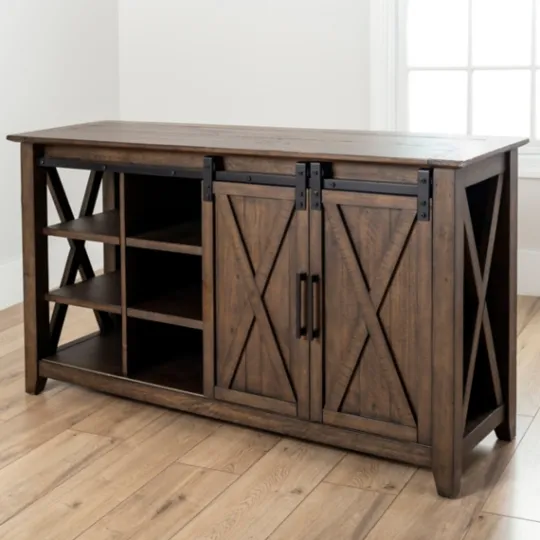 Kirkland's Home Dark Walnut Jackson Cabinet- Cabinets & Sideboards