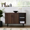 Kirkland's Home Dark Walnut Mid-Century Console Table- Console Tables