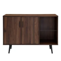 Kirkland's Home Dark Walnut Mid-Century Console Table- Console Tables
