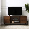 Kirkland's Home Dark Walnut Mid-Century 2-Door Media Cabinet- Tv Stands & Media Consoles