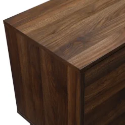 Kirkland's Home Dark Walnut Mid-Century 2-Door Media Cabinet- Tv Stands & Media Consoles