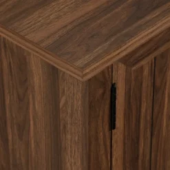 Kirkland's Home Dark Walnut Modern Farmhouse Tv Stand- Tv Stands & Media Consoles