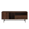 Kirkland's Home Dark Walnut Modern Record Storage Tv Stand- Tv Stands & Media Consoles