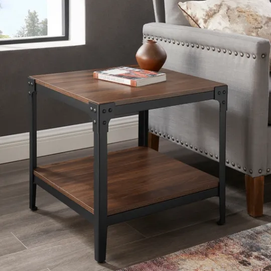Kirkland's Home Dark Walnut 2-Tier Accent Tables, Set Of 2- Accent & End Tables