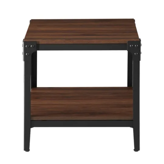 Kirkland's Home Dark Walnut 2-Tier Accent Tables, Set Of 2- Accent & End Tables
