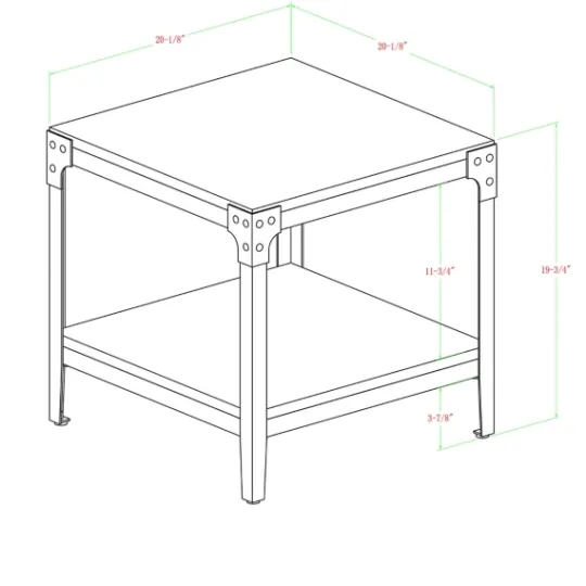 Kirkland's Home Dark Walnut 2-Tier Accent Tables, Set Of 2- Accent & End Tables