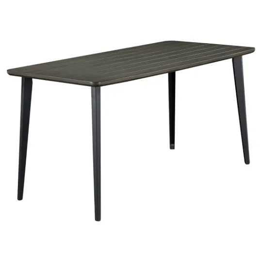 Kirkland's Home Dark Wood And Metal Dining Table- Dining Tables
