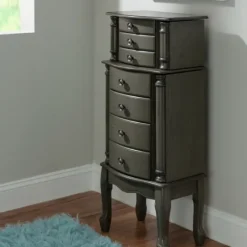 Kirkland's Home Dark Wood Flip Top Armoire- Dressers & Chests