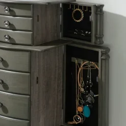 Kirkland's Home Dark Wood Flip Top Armoire- Dressers & Chests