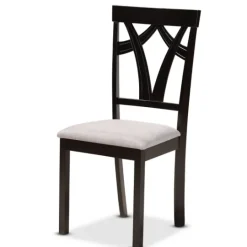 Kirkland's Home Dark Wooden Splayed Base 5-Pc. Dining Set- Dining Tables