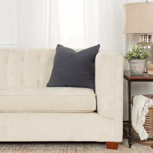 Kirkland's Home Dark Woven Nubby Pillow- Pillows