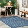 Kirkland's Home Davon Blue Moroccan Trellis Outdoor Rug, 8X10- Outdoor Rugs