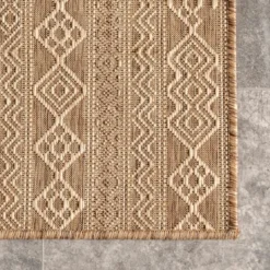 Kirkland's Home Davon Geometric Striped Outdoor Rug, 5X8- Outdoor Rugs